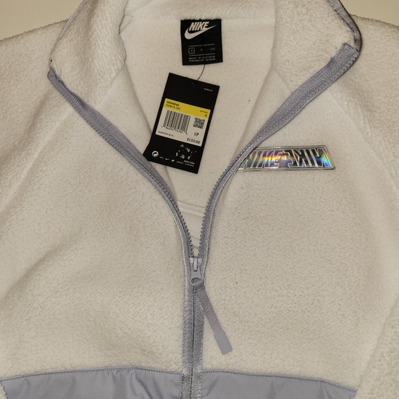 Nike Sportswear Women's Sherpa Jacket White - Picture 13 of 16